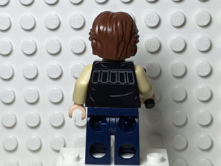 Han Solo, Dark Blue Legs, Vest with Pockets, Wavy Hair, sw0771 Minifigure LEGO®   