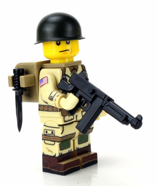 WWII U.S. Army 82nd Airborne Paratrooper Custom Minifigure, BB2 Custom minifigure Battle Brick   