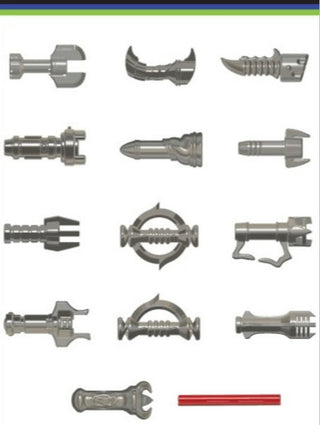 Space Villain Metal Grey Hilt Pack Custom, Accessory BigKidBrix   