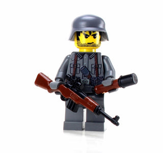 WWII German Soldier With G43 Custom Minifigure, BB78 Custom minifigure Battle Brick   