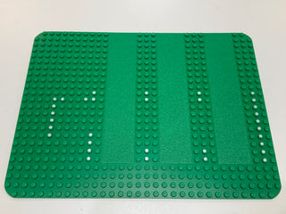 Baseplate 24x32 with Three Driveways with Sets 357/570 Dots Pattern, Part 915p01 Part LEGO® Very Good  