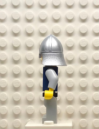 Fantasy Era, Crown Knight Quarters, Helmet with Neck Protector, Black Messy Hair and Stubble, cas366 Minifigure LEGO®   