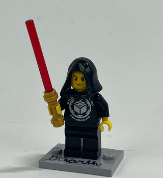 Darth Garth the Cringe, Custom ABC Exclusive Minifigure Custom minifigure United Brick Co® Darth Garth with *Signed* Stand  