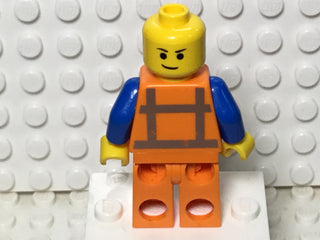 Emmet, Lopsided Closed Mouth Smile, with Piece of Resistance, tlm018 Minifigure LEGO®   