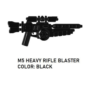 Custom Star Wars M5 Heavy Blaster For LEGO Minifigures. Custom, Accessory BigKidBrix Black  