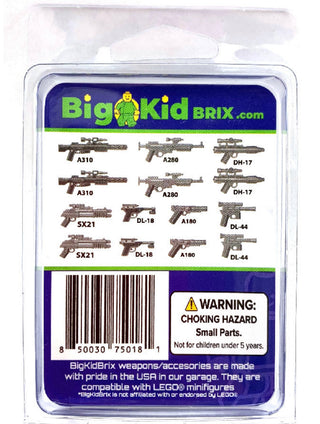 Rebel Blaster Metal Grey Pack Custom, Accessory BigKidBrix   