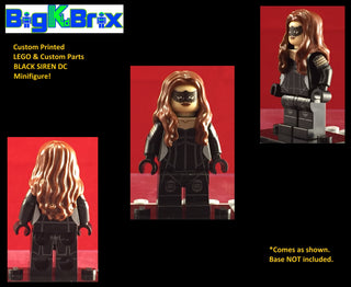 Black Siren DC Custom Printed Minifigure Custom minifigure BigKidBrix   