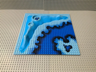 32x32 Raised Baseplate Crater Plate Underwater Pattern 3947bpx1 LEGO® Part LEGO®   