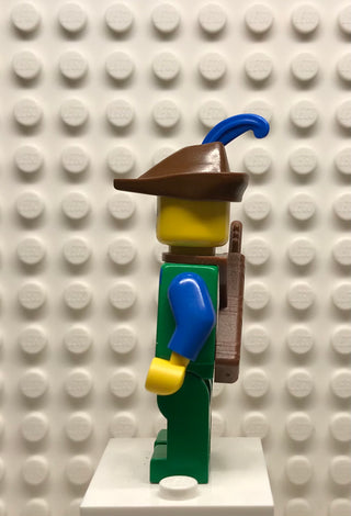 Forestman, Blue, Brown Hat, Blue Feather, Quiver, cas134a Minifigure LEGO®   