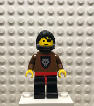 Wolfpack, Eye Patch, Brown Arms and Black Legs, Black Hood and Cape, cas251 Minifigure LEGO®   