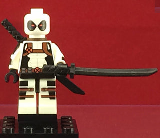 Deadpool White Outfit Marvel Custom Printed Minifigure Custom minifigure BigKidBrix   