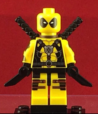 Deadpool Yellow Outfit Marvel Custom Printed Minifigure Custom minifigure BigKidBrix   